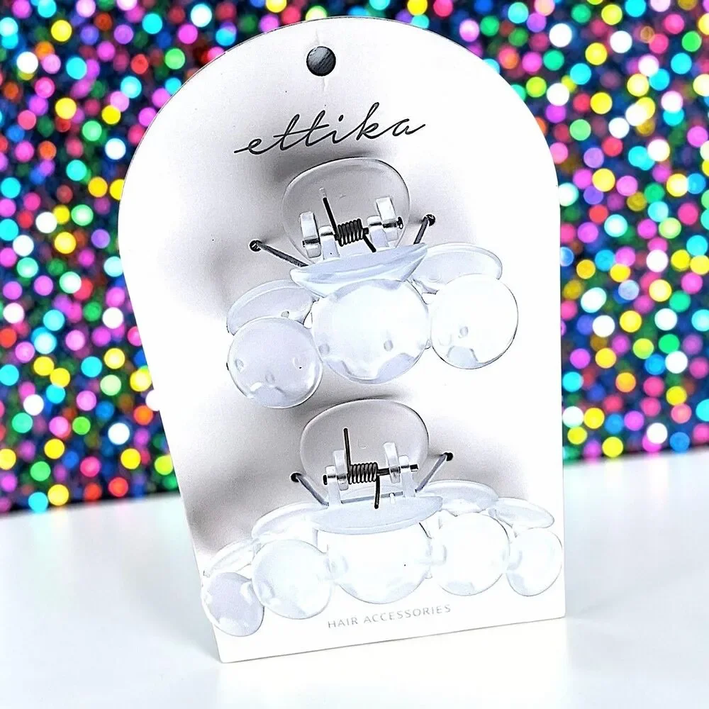ETTIKA Opaque Hair Claw Set Of 2 Brand New With Tags MSRP $40